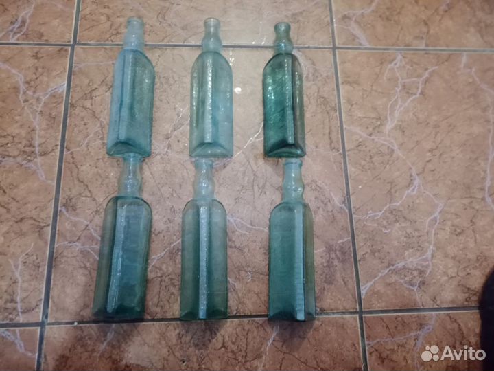 Бутылки СССР для уксуса треугольные