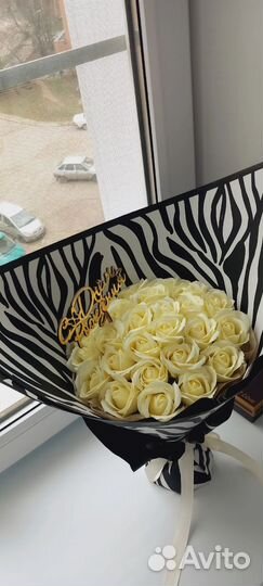 Букет из мыльных цветов