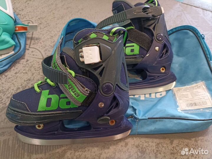 Коньки ледовые раздвижные р-р 27-30