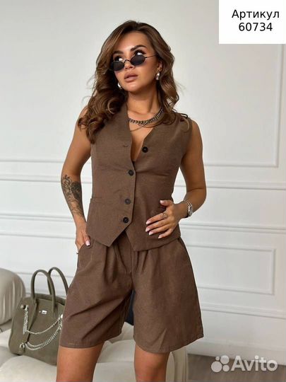 Костюм двойка с шортами