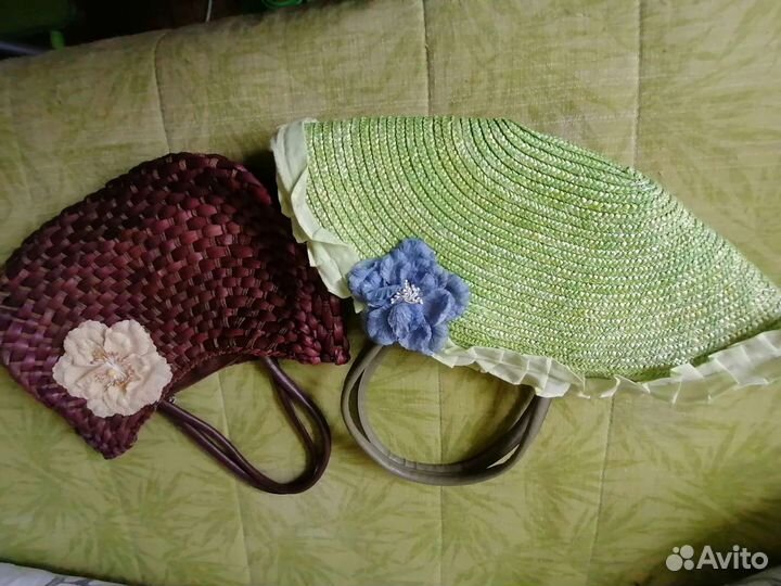 Cумки плетёные, пляжные, летние