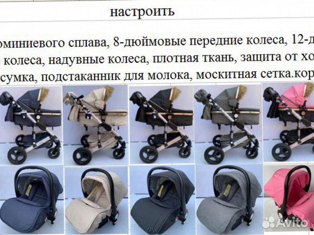 Детские коляски 3в1