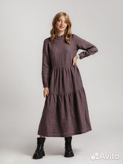 Платье - бохо изо льна 4/68, Кайрос