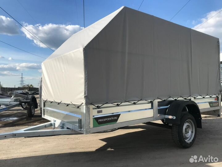 Прицеп легков. для снегохода 3,5х1,5 с тентом Аэро