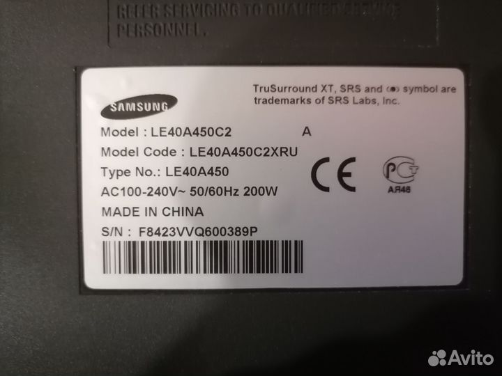 T-con T400XW01 V5 ctrl BD 40T01-C00