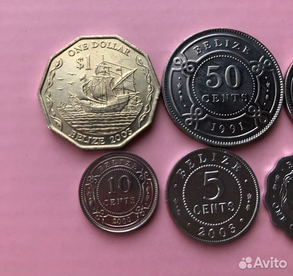 Белиз набор монет