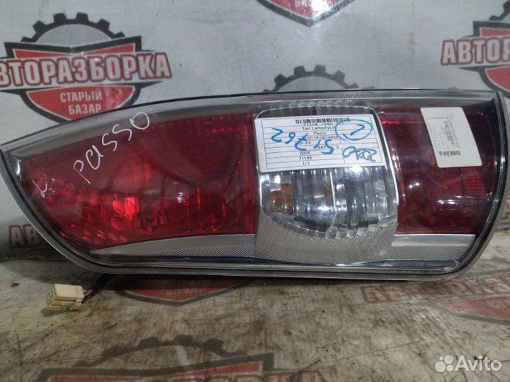 Фонарь задний левый Toyota Passo KGC10 1krfe 2009