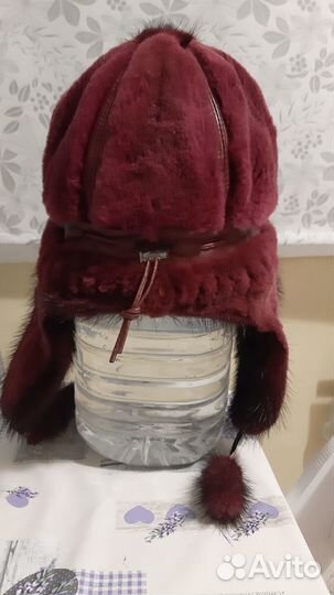 Ушанка норковая женская