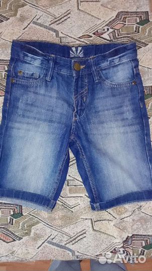 Шорты джинсовые на мальчика р.128