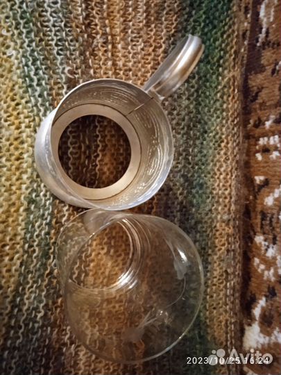 Подстаканник СССР со стаканом