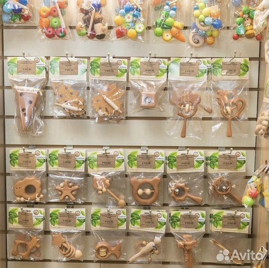 Деревянные развивающие игрушки монтессори 0-7 лет