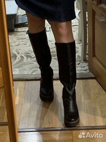 Сапоги кожаные