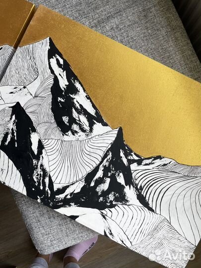 Картина акрилом на холсте