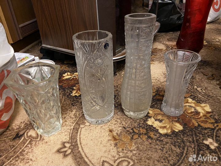 Ваза хрусталь