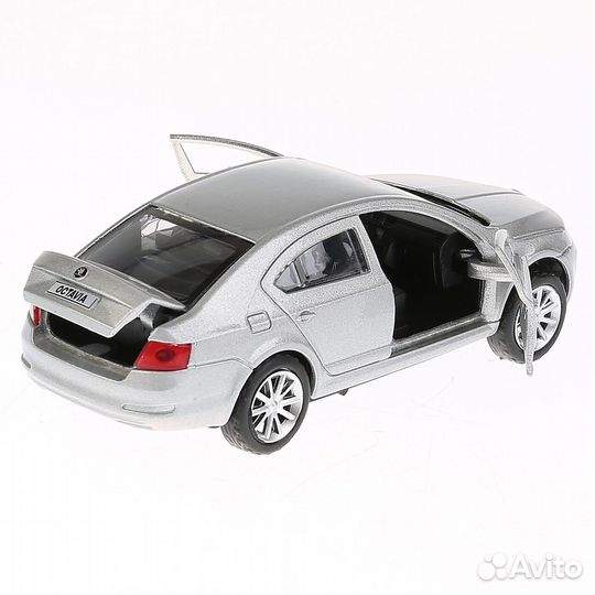 Машина Skoda Octavia 12 см серебристая металл инерция Технопарк octavia-SL