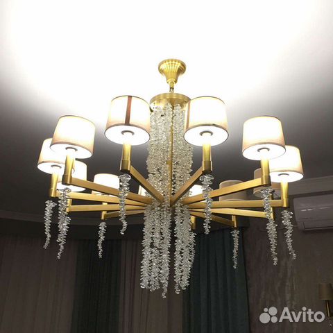 Установка Люстр