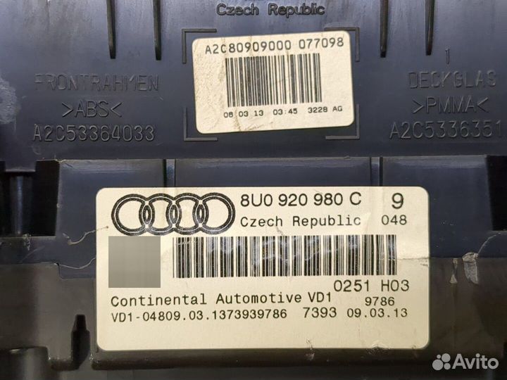 Щиток приборов Audi Q3, 2013