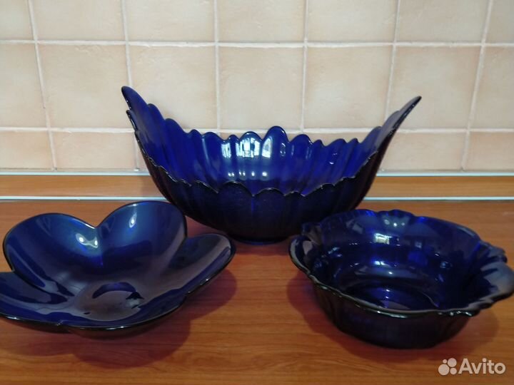 Кобальт стекло, фарфор.Винтаж