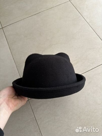 Шляпа фетровая женская с декоративными ушками