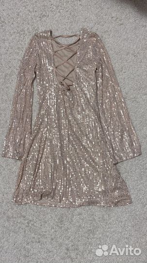 Платье золотое праздничное