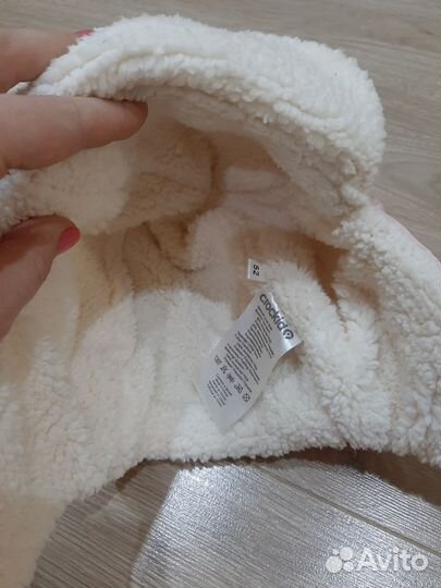 Комплект шапка варежки