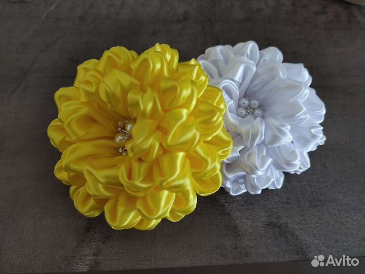 Бантики для волос ручной работы