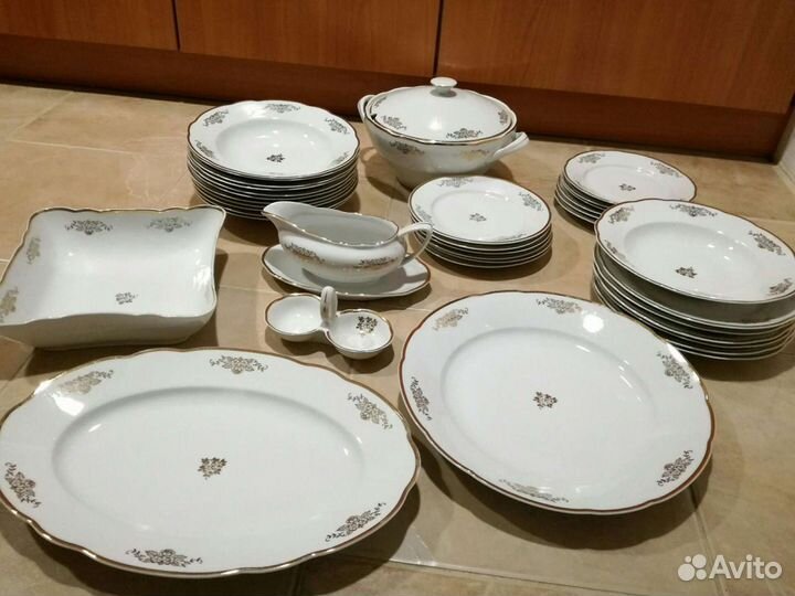 Чешский столовый сервиз советского периода