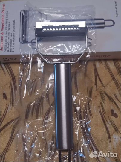 Овощечистка металлическая 3 в 1 горизонтальная