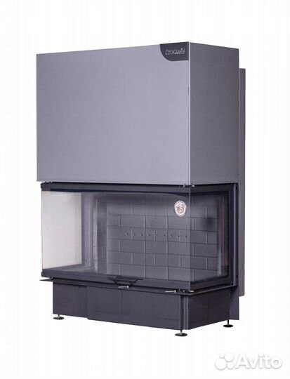 Камин Экокамин дельта 1200 B три стекла принтинг ч