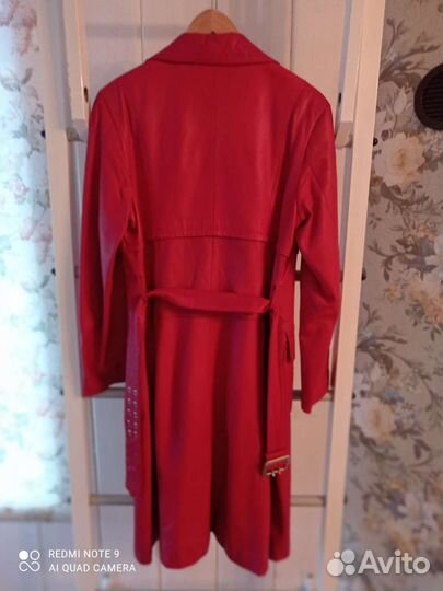 Кожаный плащ женский натуральная кожа