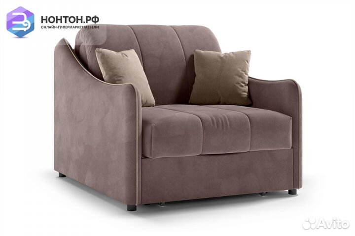 Кресло аккордеон Эско коричневое / бежевое