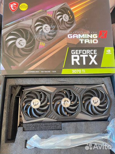 Видеокарта MSI RTX 3070 Ti Gaming X Trio 8Gb