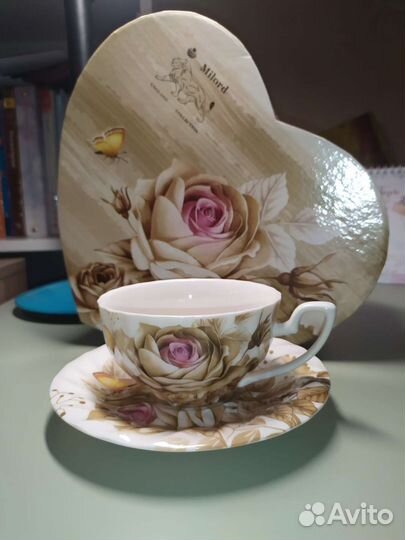 Чайная пара Фарфор в подарочной коробке