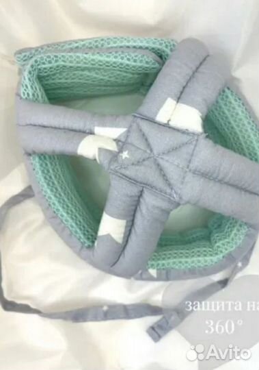 Противоударная шапка-шлем для малыша