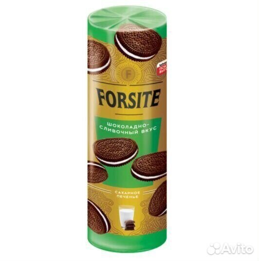 Печенье-сэндвич Forsite шоколадно-сливочные 220г