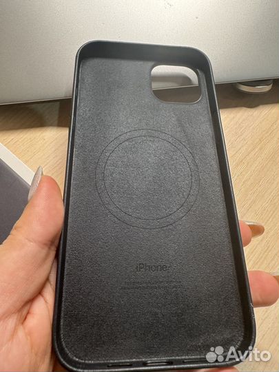 Чехол на iPhone 14 plus оригинал кожаный