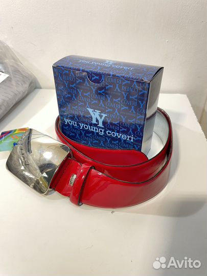 Ремнь Coveri красный лак новый Felice Ярославль