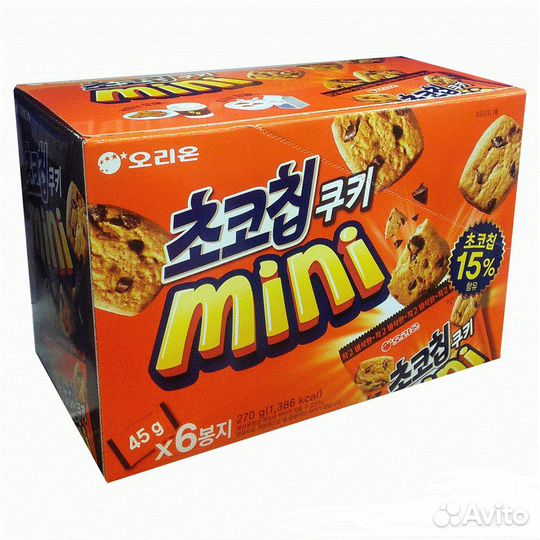 Печенье шоколадное Orion Mini Чокочип, 90г