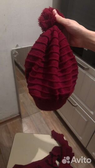 Комплект женский шапка шарф