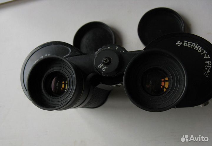 Бинокль+Чехол Беркут-7 7х35 сомз СССР
