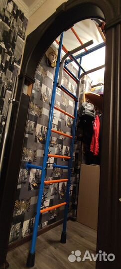 Шведская стенка + брусья + канат + кольца