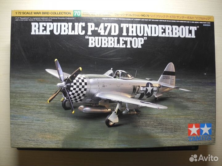 Tamiya 70 Republic P-47D Thunderbolt «Bubbletop» 1