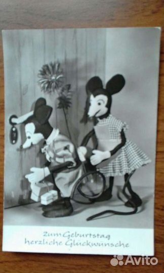 Куклы, народные костюмы- советские открытки