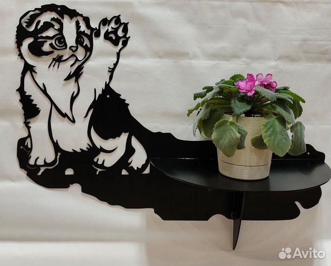 Полка настенная для цветов