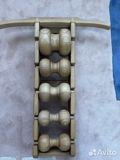 Роликовый массажёр для спины и шеи Древмасс