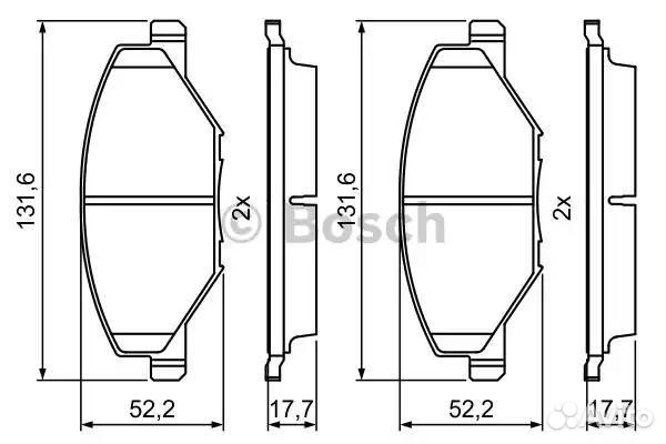Колодки тормозные дисковые перед