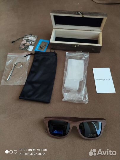 Солнцезащитные очки поляризационные из бамбука