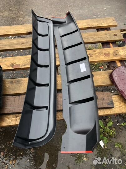 Диффузор на задний бампер priora