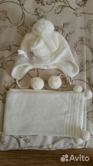 Комплект на тёплую весну-осень wojcik шапка + шарф