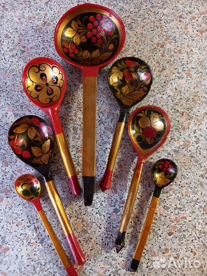 Деревянные ложки хохлома